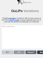 OuLiPo Variations