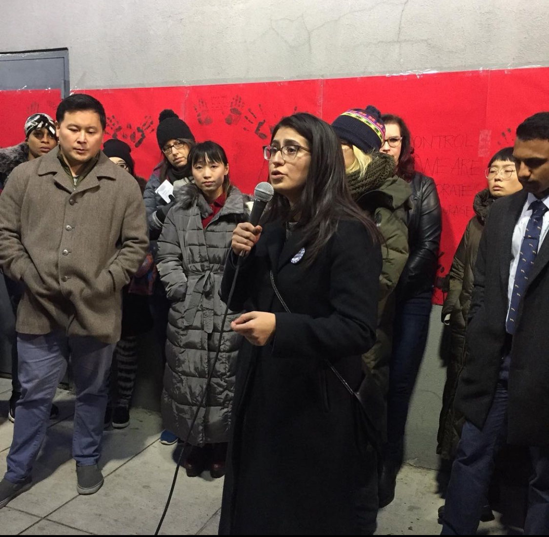 Chair of the NY State Labor Committee, speaking at the vigil: sex work is work.