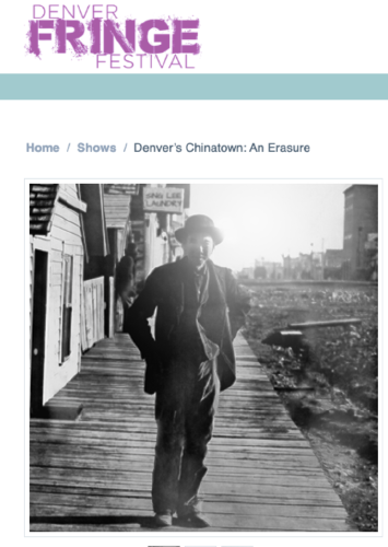 Denver's Chinatown: An Erasure
