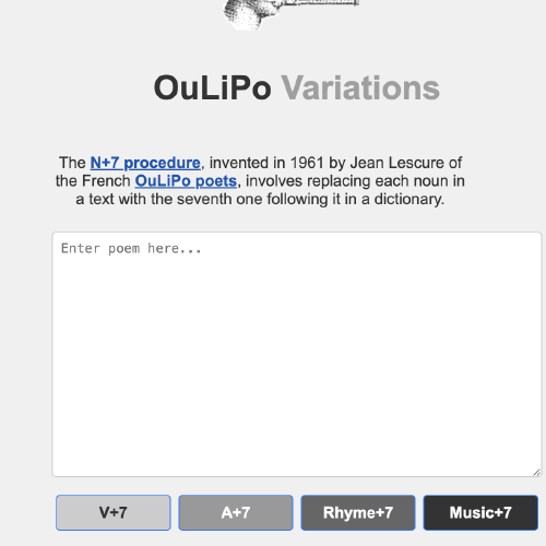 OuLiPo Variations